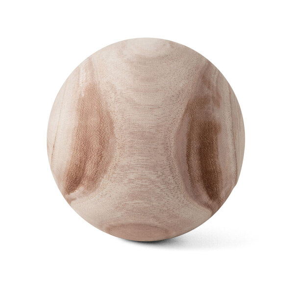 Escultura Decorativa Esfera Em Madeira 13cm 16418 Mart