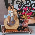 Escultura Decorativa Família De Resina 18x8x27cm 61449 Wolff