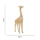 Escultura Decorativa Girafa Bege 37x14x5 5 Cm M02 - D'rossi