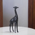 Escultura Decorativa Girafa Em Poliresina 30cm Mart