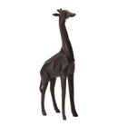 Escultura Decorativa Girafa Em Poliresina 38cm Mart