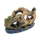 Escultura Decorativa Iluminada Presépio Resina Rústica Gruta