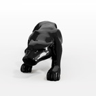 Escultura Decorativa Jaguar Preto Brilho G07 - Gran Belo