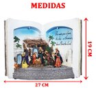 Escultura Decorativa Led Bíblia Aberta Estatueta Presépio