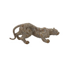 Escultura Decorativa Leoa De Resina Bege 31 5cm Cd0153 Btc