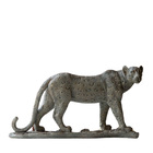 Escultura Decorativa Leopardo Em Resina 26cm Na0926 Btc