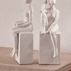 Escultura Decorativa Mulher Em Poliresina 19 5cm 18386 Mart