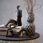 Escultura Decorativa Mulher Em Resina Bronze 30cm Ss0271 Btc