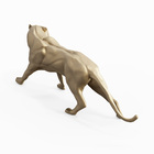 Escultura Decorativa Pantera Pieta Dourado Fosco G07 - Gran B