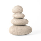 Escultura Decorativa Pedras Em Poliresina 18cm 16633 Mart