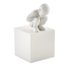 Escultura Decorativa "pessoa" Poliresina Off White 15 5x10 Cm