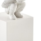 Escultura Decorativa "pessoa" Poliresina Off White 15 5x10 Cm