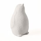 Escultura Decorativa Pinguim Em Cimento Branco 13cm 16816 Mart