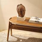 Escultura Decorativa Rosto Em Poliresina 30 5cm 13872 Mart