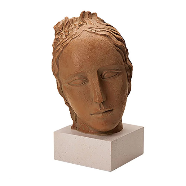 Escultura Decorativa Rosto Em Poliresina 30 5cm 13872 Mart