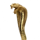 Escultura Decorativa Serpente Em Poliresina 41x16x16 Cm - Ind