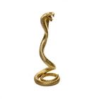 Escultura Decorativa Serpente Em Poliresina 41x16x16 Cm - Ind