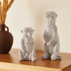 Escultura Decorativa Suricato Em Cimento 20cm 15500 Mart