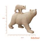 Escultura Decorativa Ursos Em Poliresina 20cm 16062 Mart