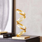 Escultura Dourada Em Metal Mart 12134