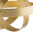 Escultura Dourada Em Metal Mart 13010