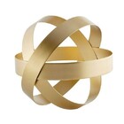 Escultura Dourada Em Metal Mart 13010