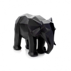 Escultura Elefante Em Poliresina Preto 15x20x9 Cm - D'rossi