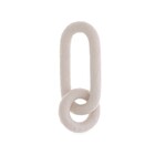 Escultura Elos Poliresina Bege 5x21x9cm Mart