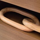 Escultura Elos Em Madeira 65cm