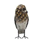 Escultura Em Metal Coruja 35cm