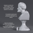 Escultura Estátua Busto Filosofo Grego Aristóteles Estatueta