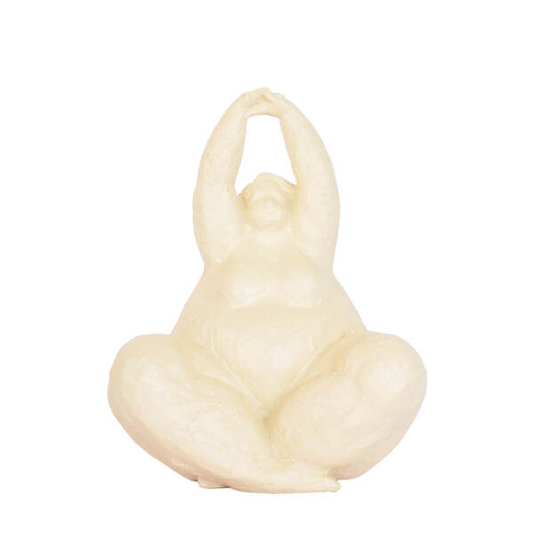 Escultura Estatueta Bege Beauty Relax 24,5 Cm