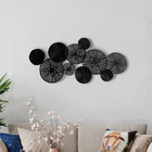 Escultura Exclusiva Círculos Negros Para Parede