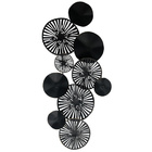 Escultura Exclusiva Círculos Negros Para Parede