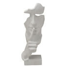 Escultura Face Silêncio Branco 27cm Espressione