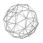 Escultura Geométrica Aramada Prata 15 Cm