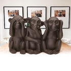 Escultura Macacos Em Cimento