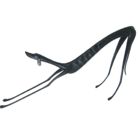 Escultura Madeira "cachorro Baleia" Espreguiçando, Preto - Ma