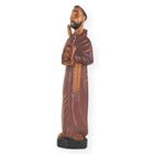 Escultura Madeira Cedro: São Francisco De Assis, Tam 31 Cm (a