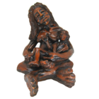 Escultura "Mãe Retirante" em Cerâmica - Mestre Zuza de Tracun