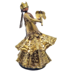 Escultura Metálica Orixá - Xangô G - 23cm