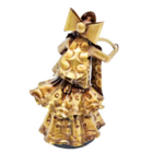 Escultura Metálica Orixás - Iansã M - 15cm