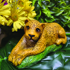 Escultura Onça Pintada Estátua De 21cm 03066