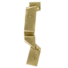 Escultura Ondas Acrílico Dourado 120x20cm Arte Própria