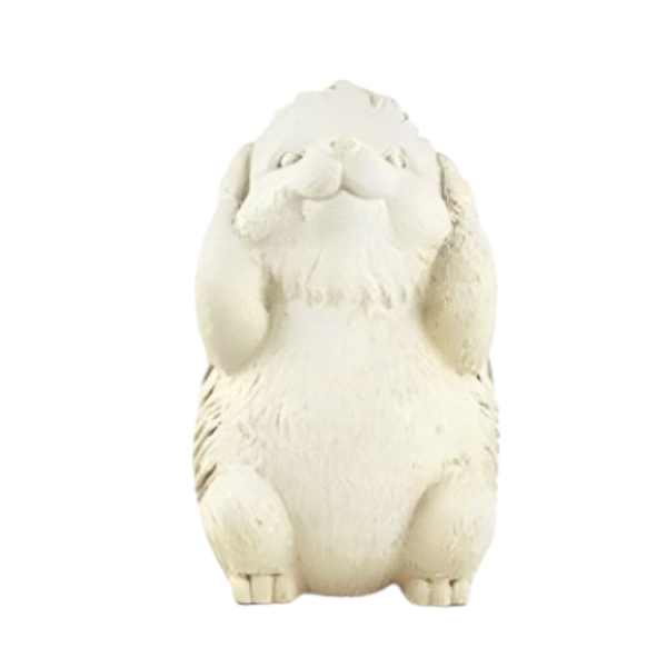 Escultura Ouriço Em Cimento Não Ouço 12222-2 Mart