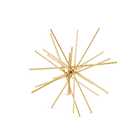 Escultura Ouriço Metal Dourado 18x18cm Mart