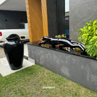 Escultura Pantera Ataque Grande, Jardim E Piscina 150 Cm Pret