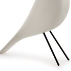Escultura Pássaro Decorativo Branco Em Cimento 27 5x8 5 Cm -