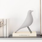 Escultura Pássaro Decorativo Branco Em Cimento 27 5x8 5 Cm -