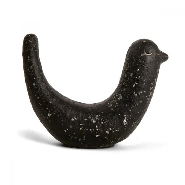 Escultura Passaro Em Cimento Minimalista 13cm